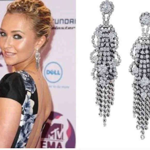 :: Stella & Dot Retired Petra Fringe Earrings - Picture 4 of 15